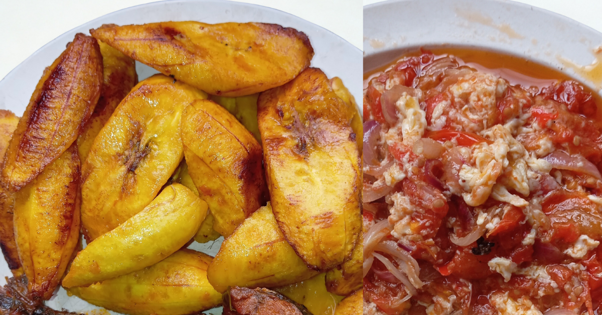 Plantain- and-egg-sauce