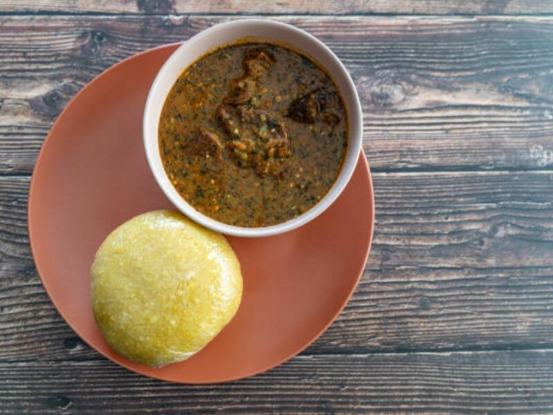 A-plate-of-ogbono-and-okra-soup-with-swallow