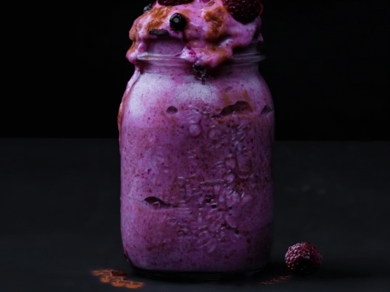 Banana ice cream made from frozen bananas, a low calorie healthy dessert you can enjoy guilt free