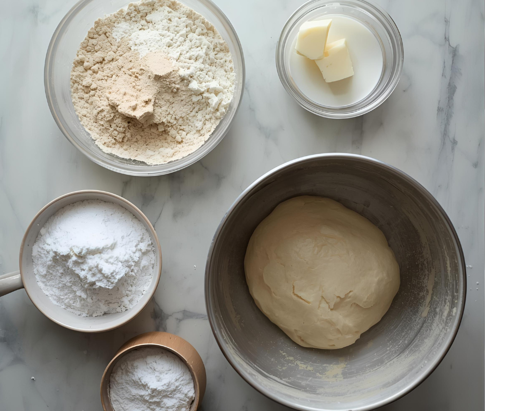 Half-kneaded-dough