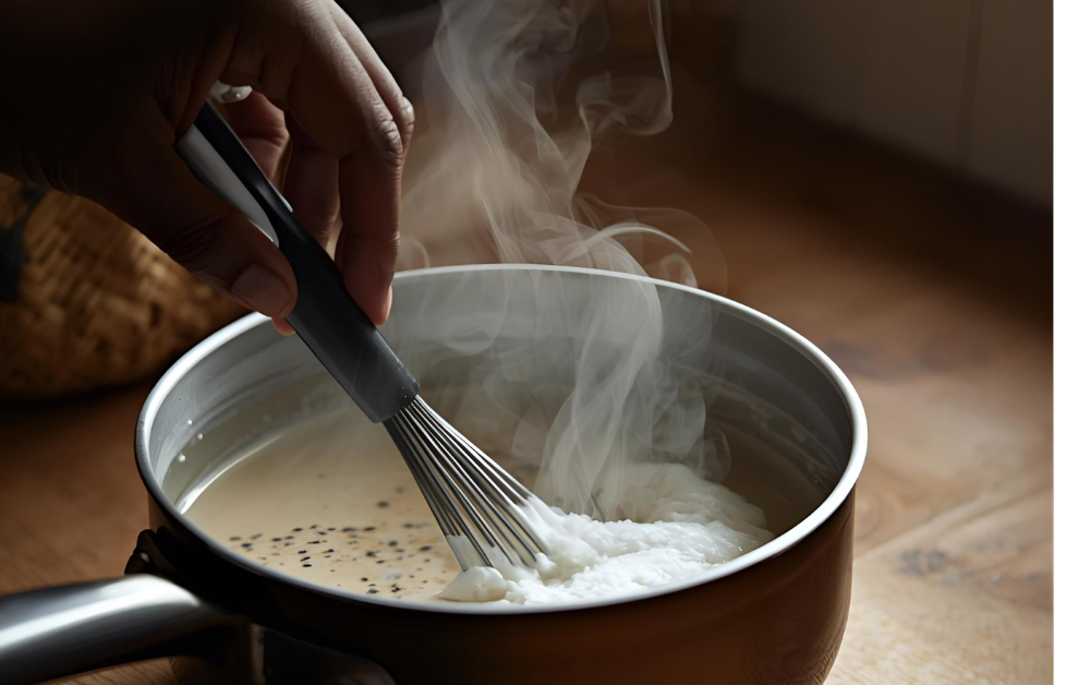 Mixing-coconut-milk-and-sugar