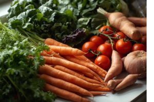 Healthy vegetables for a naturally glowing skin