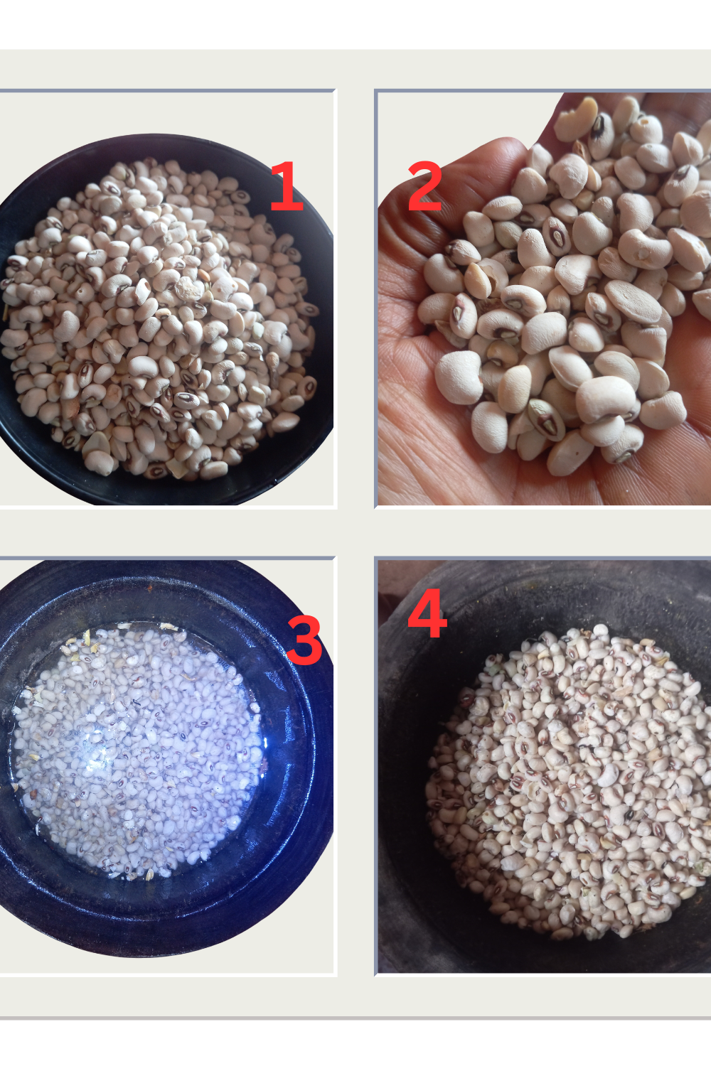 How to dehull beans