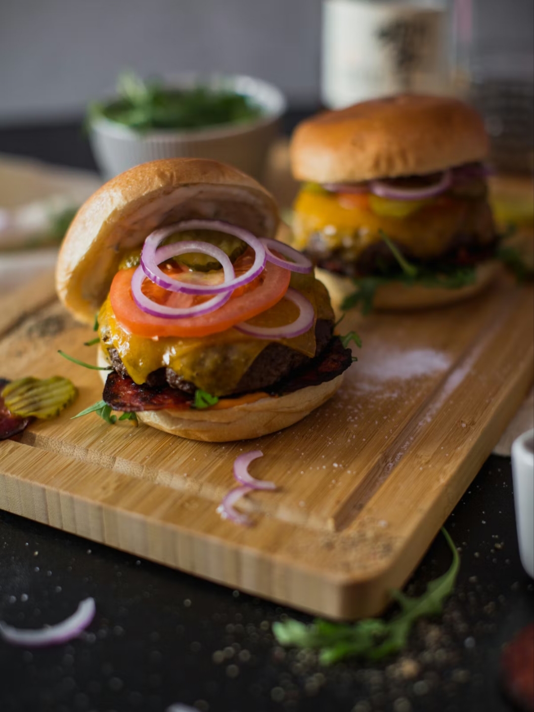  classic BBQ burgers grilled for 4th of July food ideas