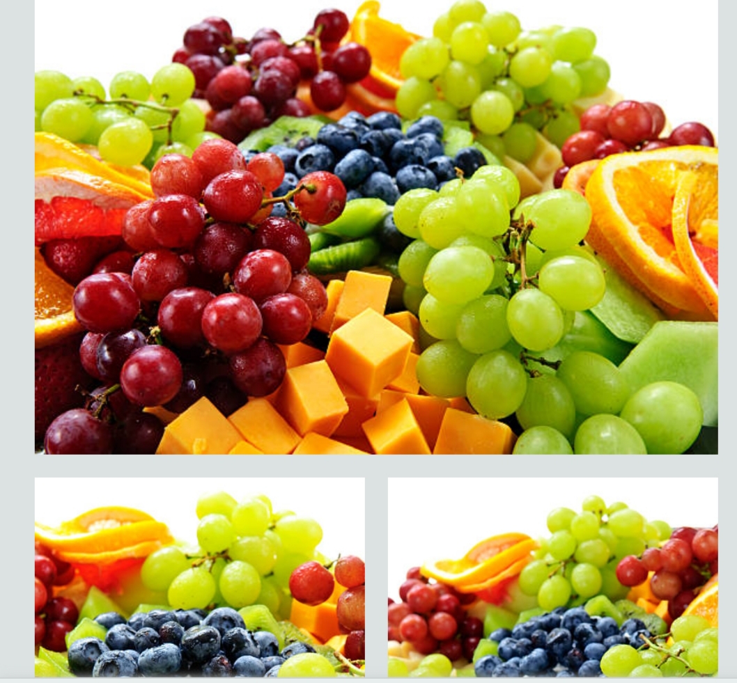  fresh fruit platter with watermelon and berries for 4th of July