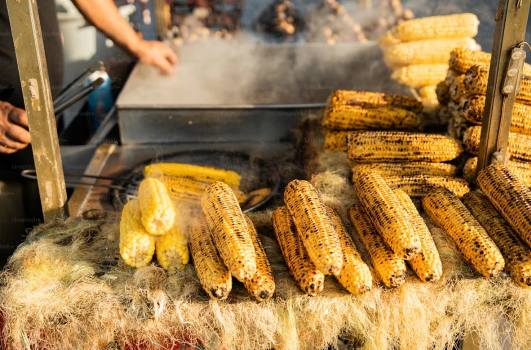 grilled corn on the cob with butter for 4th of July