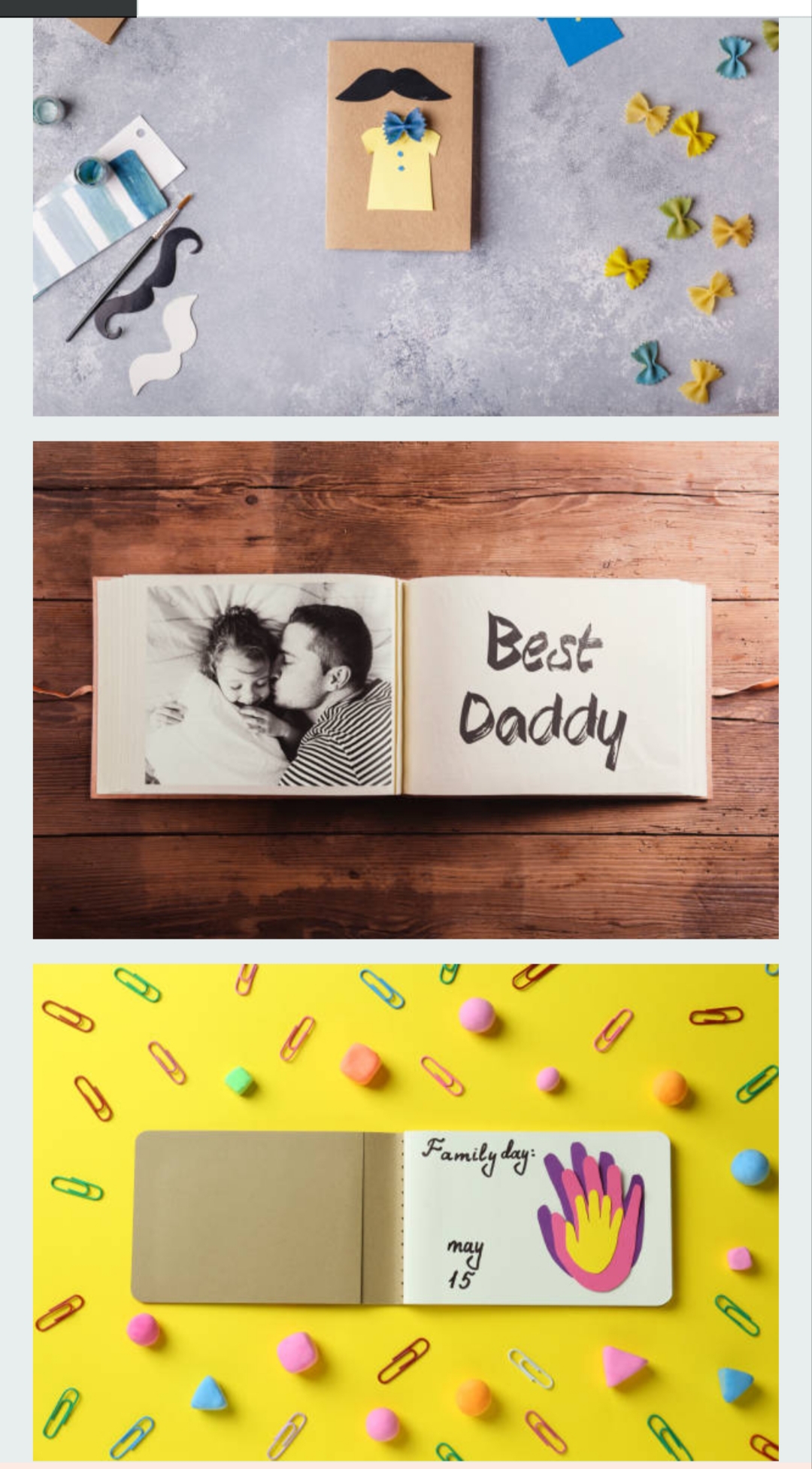 Frame Card DIY Father’s Day photo frame card handmade design