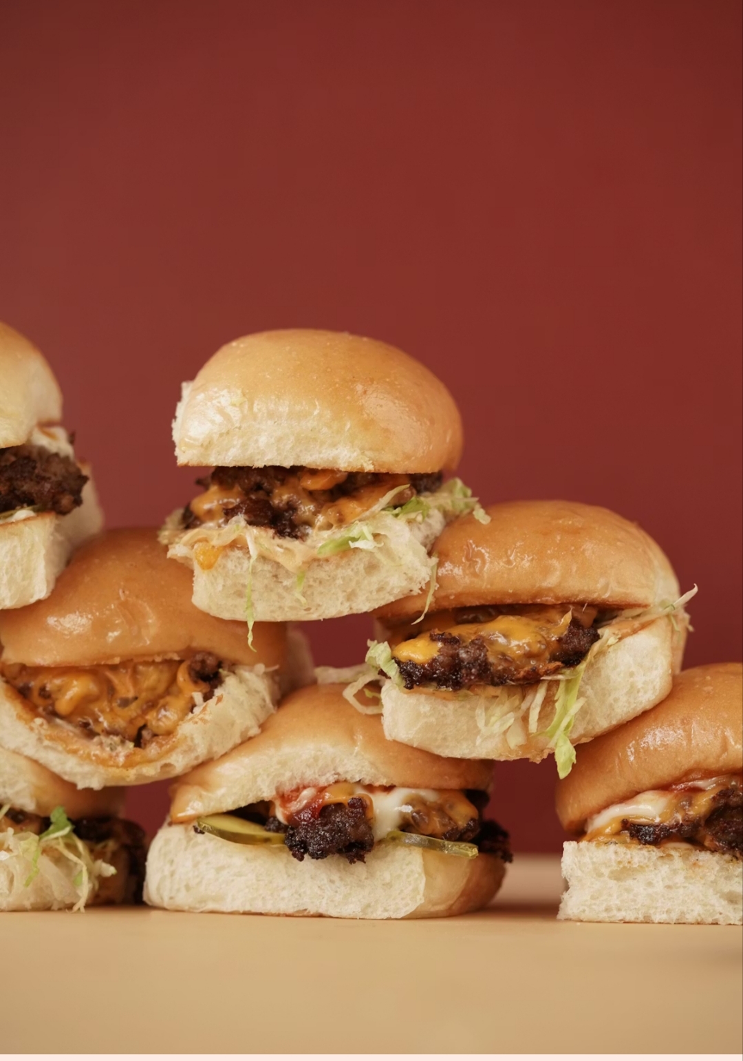 mini sliders burgers for 4th of July party
