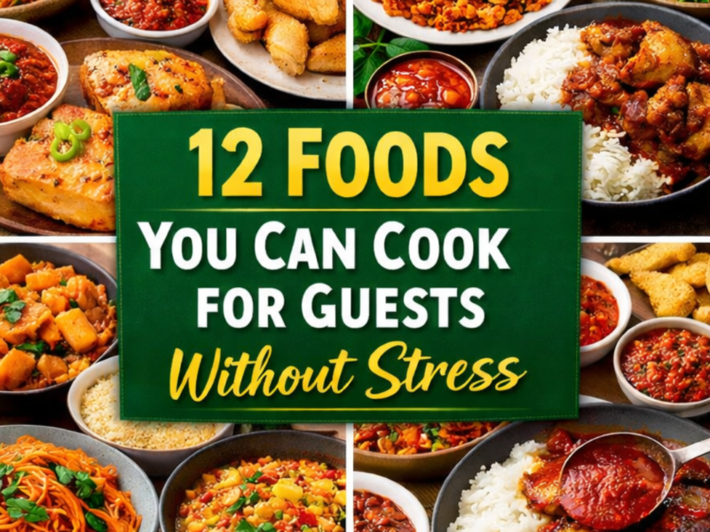 12 foods you can cook for guests without stress in nigeria