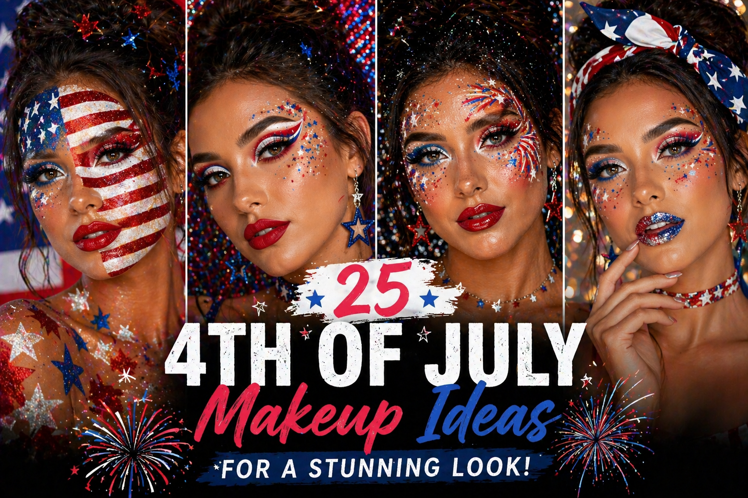 25 4th of July makeup ideas for a stunning look