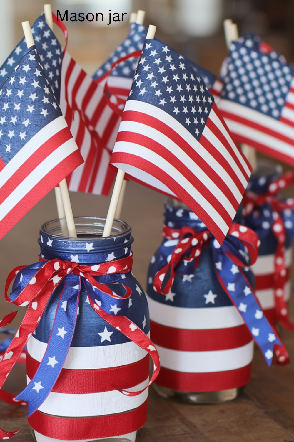 Mason jar decorations for 21 DIY memorial day decor