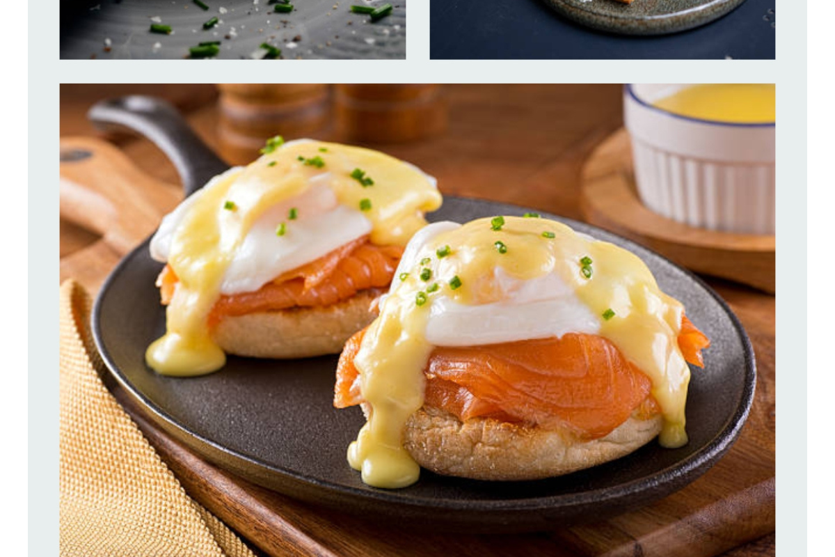 Smoked salmon eggs benedict for father's Day Brunch Ideas 
