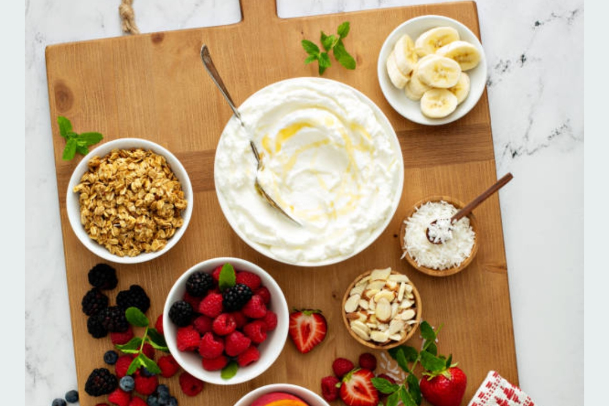 Greek yogurt parfait bar for 20 father's Day Brunch Ideas 