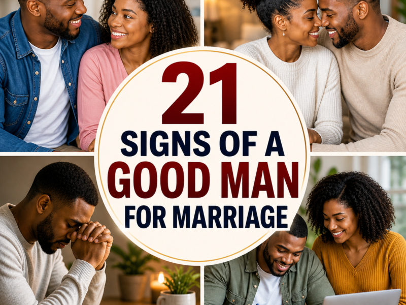 21 signs of a good man for marriage