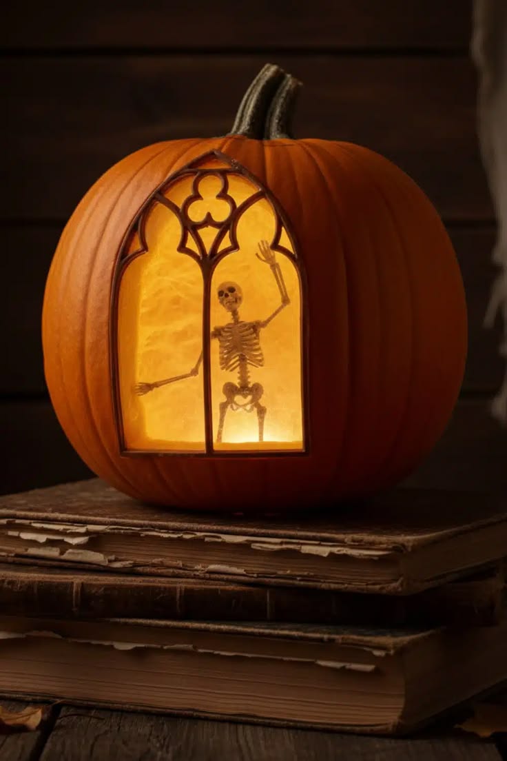 Halloween pumpkin carving 