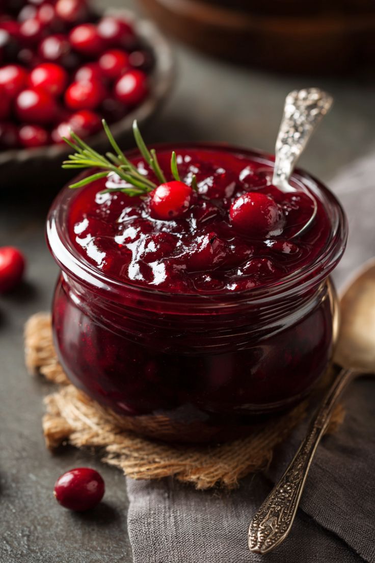 Home made cranberry sauce for thanksgiving side dishes 