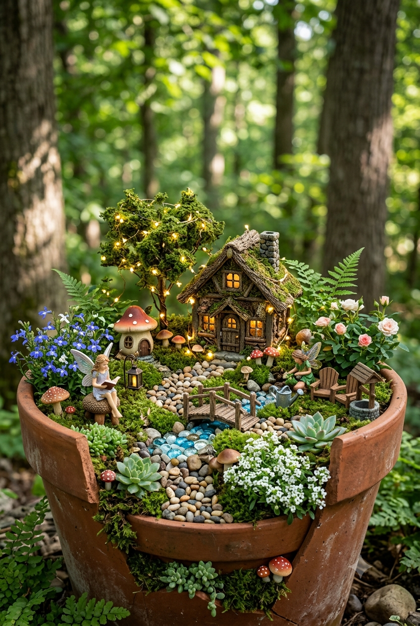 DIY fairy garden 