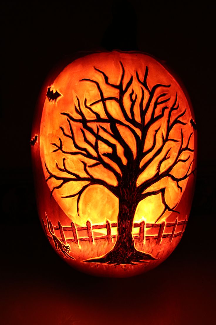 Halloween pumpkin carving 