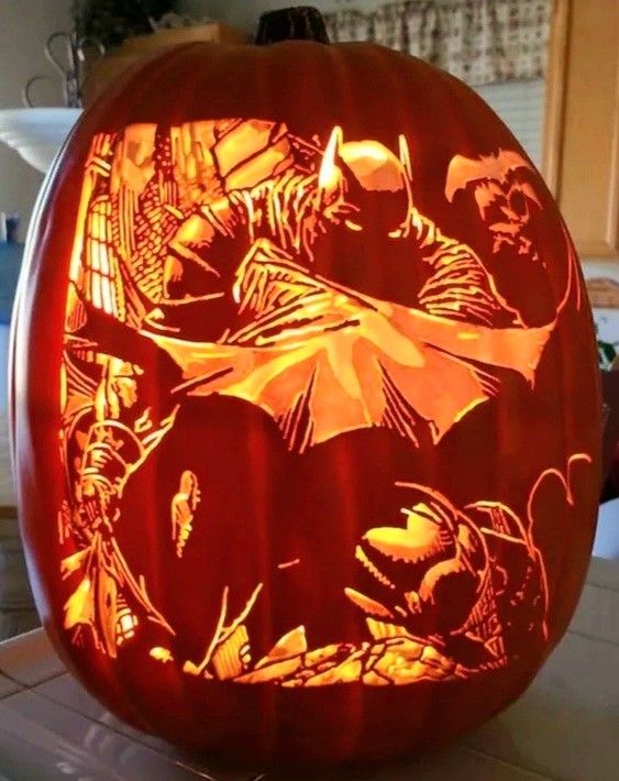Halloween pumpkin carving 