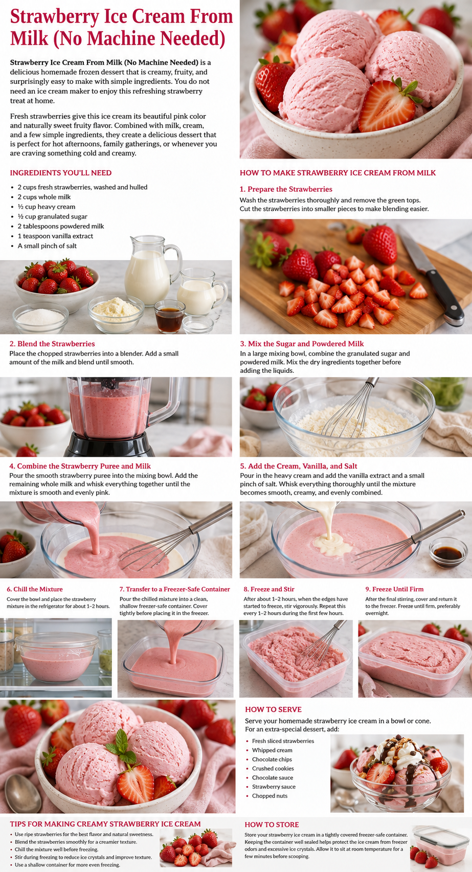 Strawberry ice cream