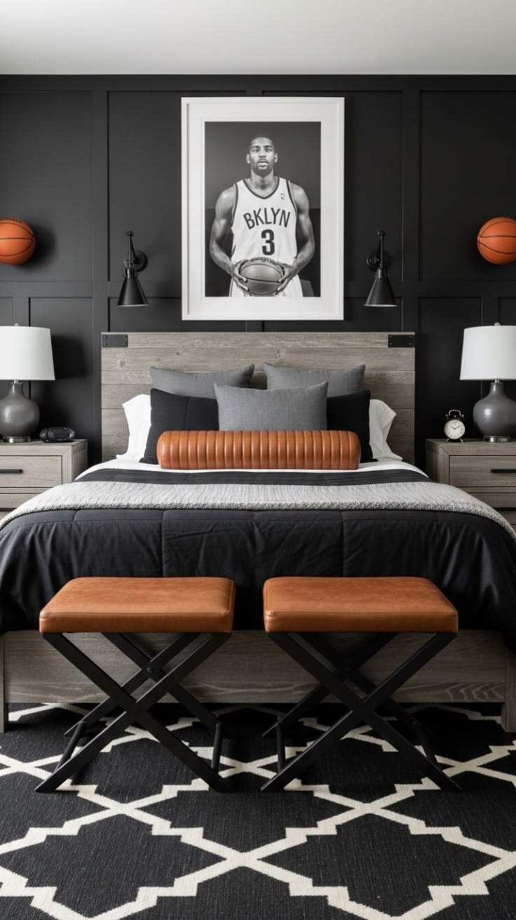 Black accent wall ideas