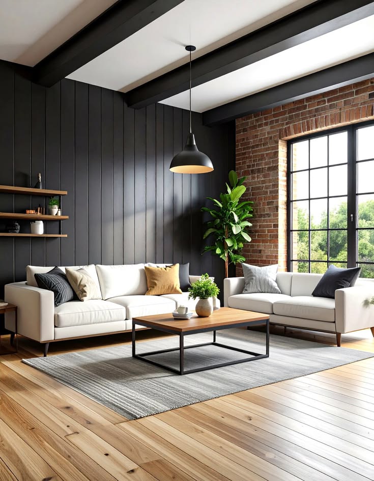 Black accent wall ideas