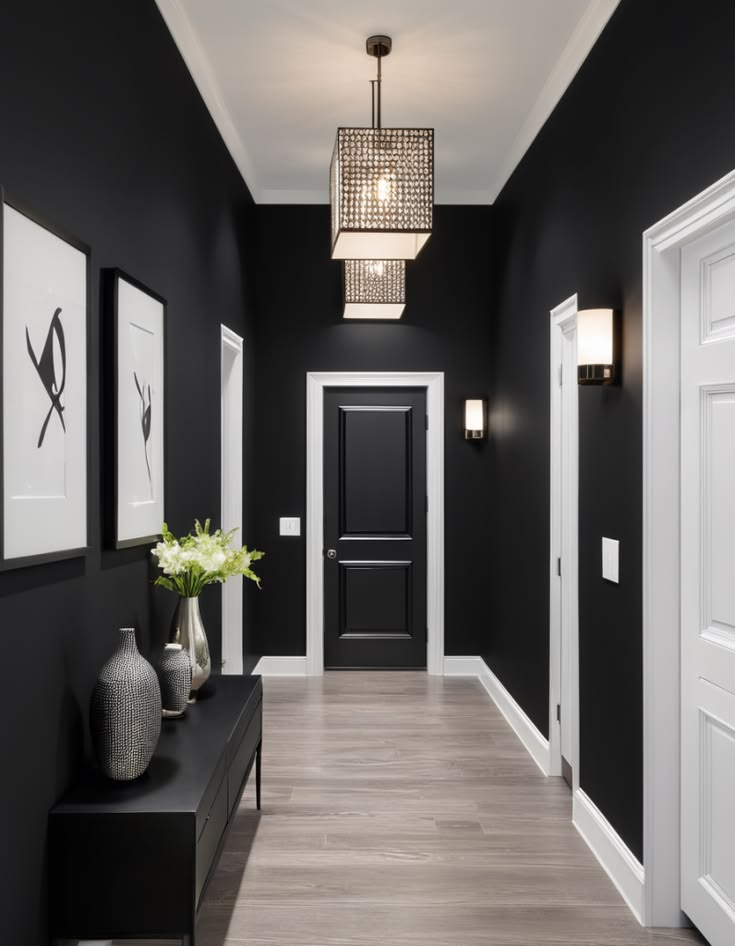 Black accent wall ideas