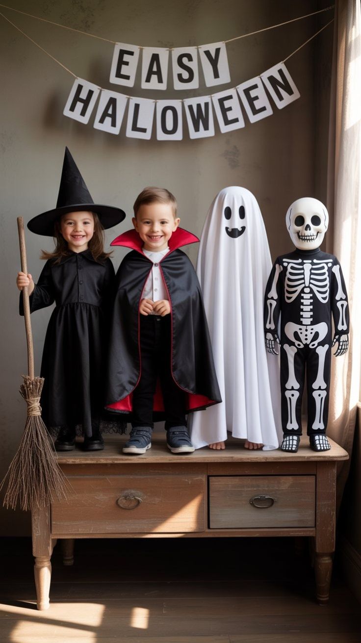 easy halloween makeup & costume ideas