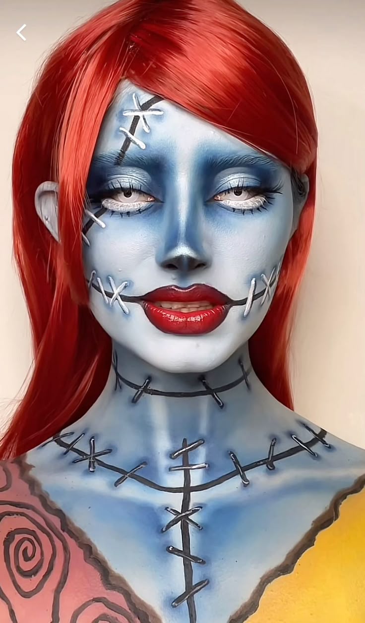 Sally Nightmare Before Christmas Makeup