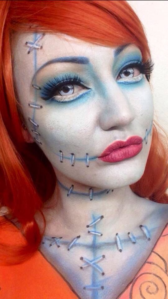 Sally Nightmare Before Christmas Makeup